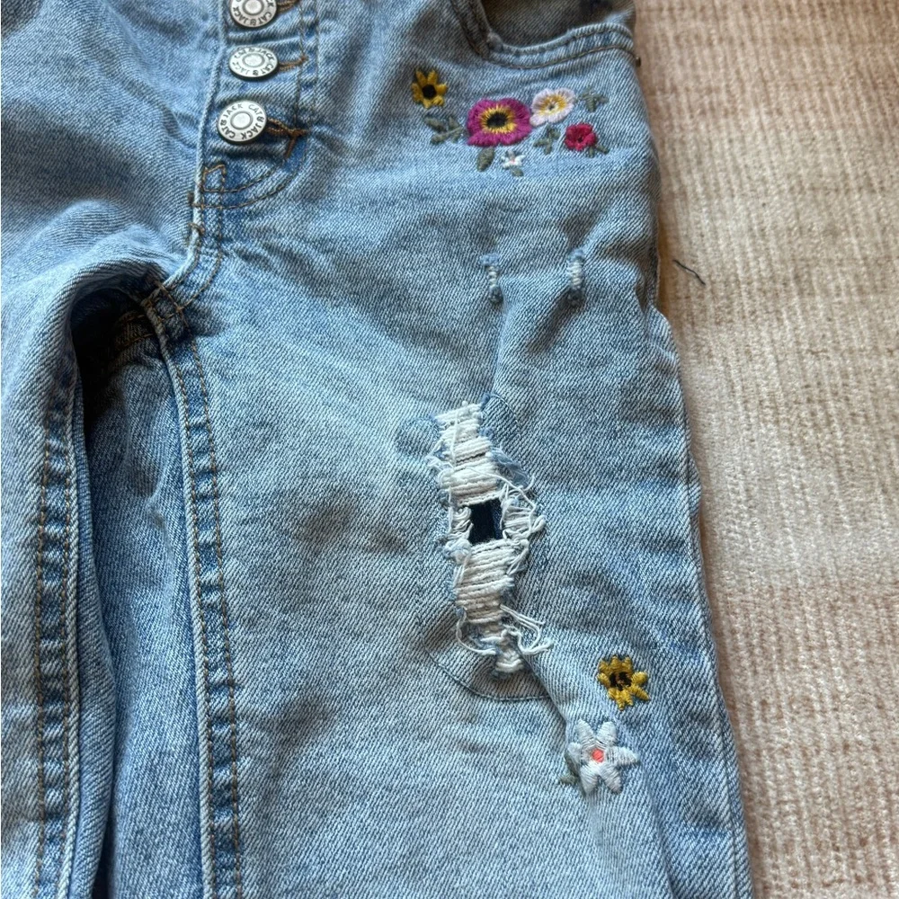 Cat&Jack girls girlfriend super‎ stretch flower accents size 8